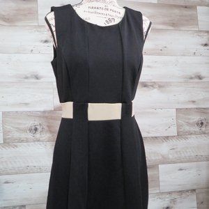 ENFOCUS* Women's Sleeveless Ballet Neck Pullover Pleated Midi Dress~ Size 8P‎
